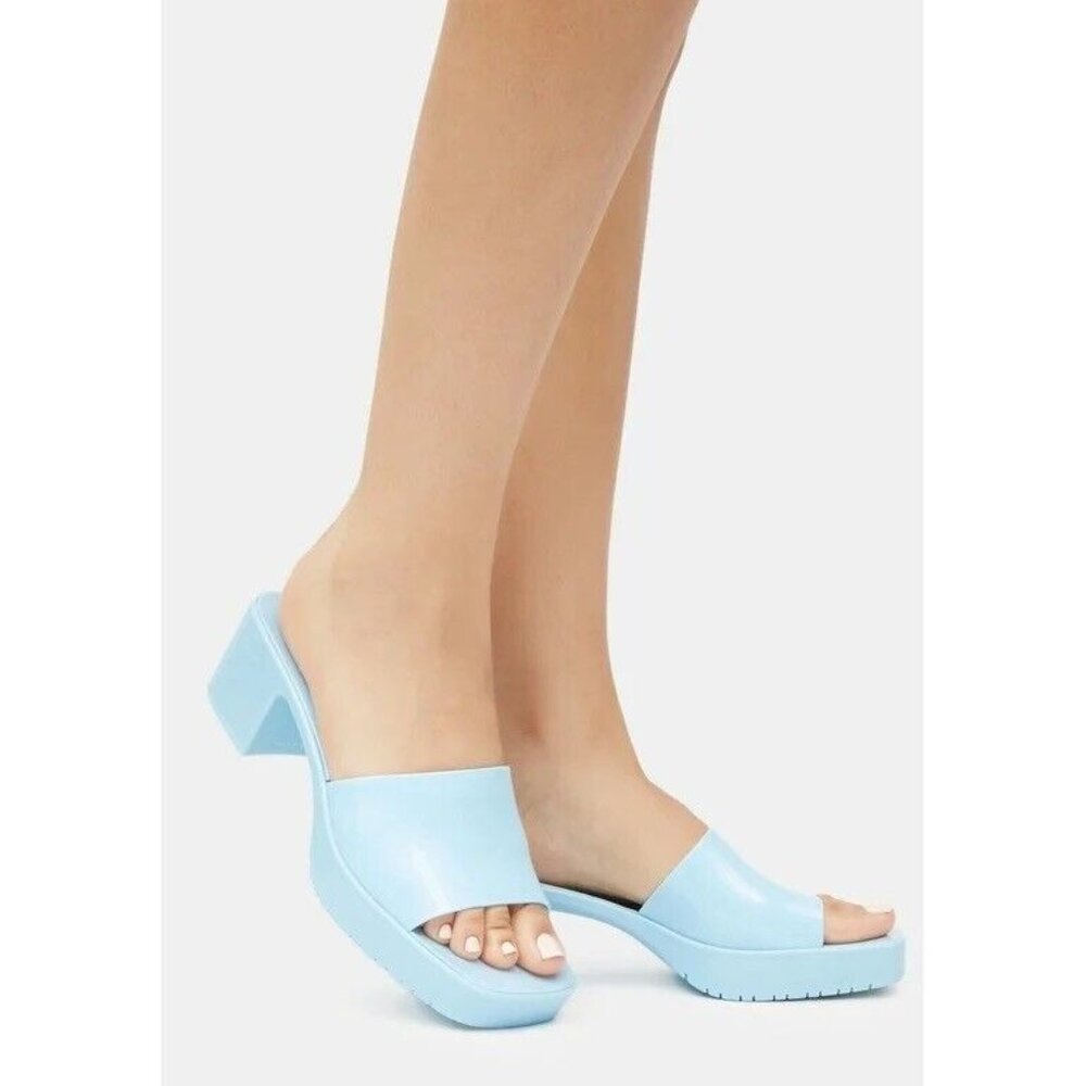 Steve Madden Harlin Sandals Blue Mules